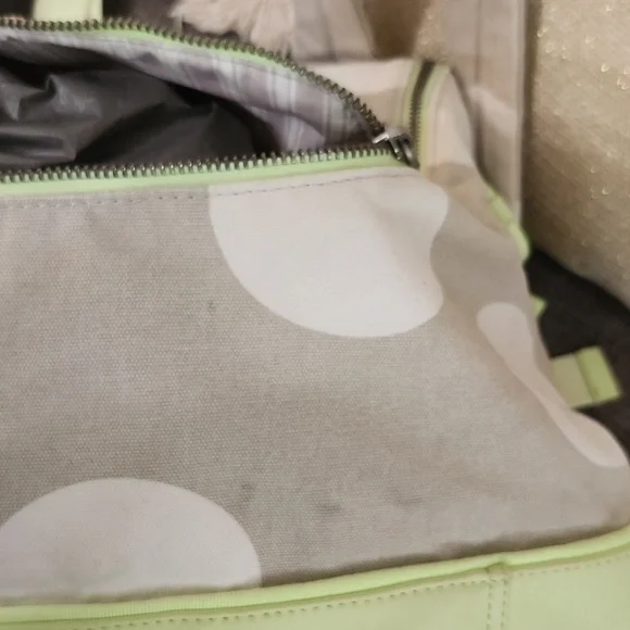 Lululemon Spring Fling Pack Polka Dot Backpack in Neon Green and Beige - Picture 14 of 16